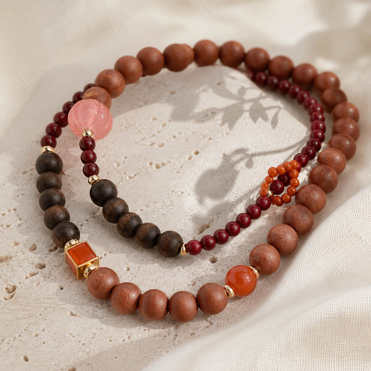 Z'AN WUXING Five Elements handmade incense bead bracelets inspired by traditional Chinese fragrance culture and the Five Elements of Wood, Fire, Earth, Metal and Water.