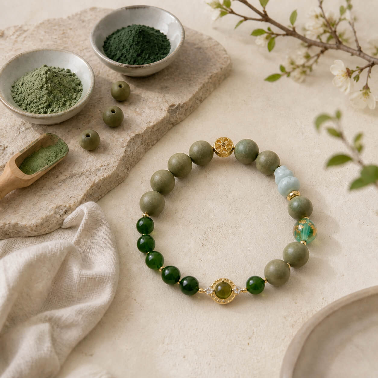 Z'AN WUXING Five Elements handmade incense bead bracelets inspired by traditional Chinese fragrance culture and the Five Elements of Wood, Fire, Earth, Metal and Water.