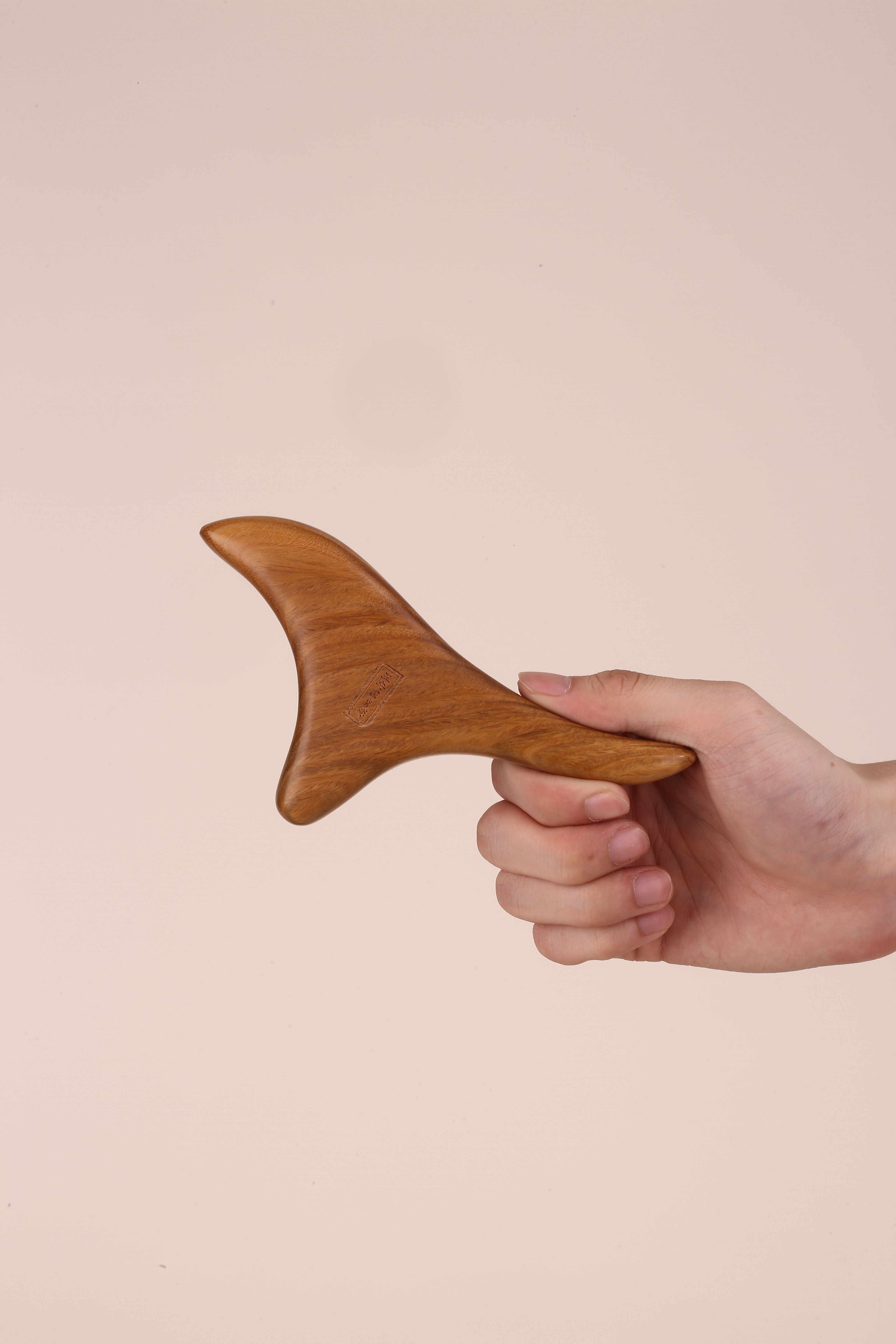 Sandalwood Triangle Sparrow Acupoint Tool — Pocket-Sized Pressure Point Massager