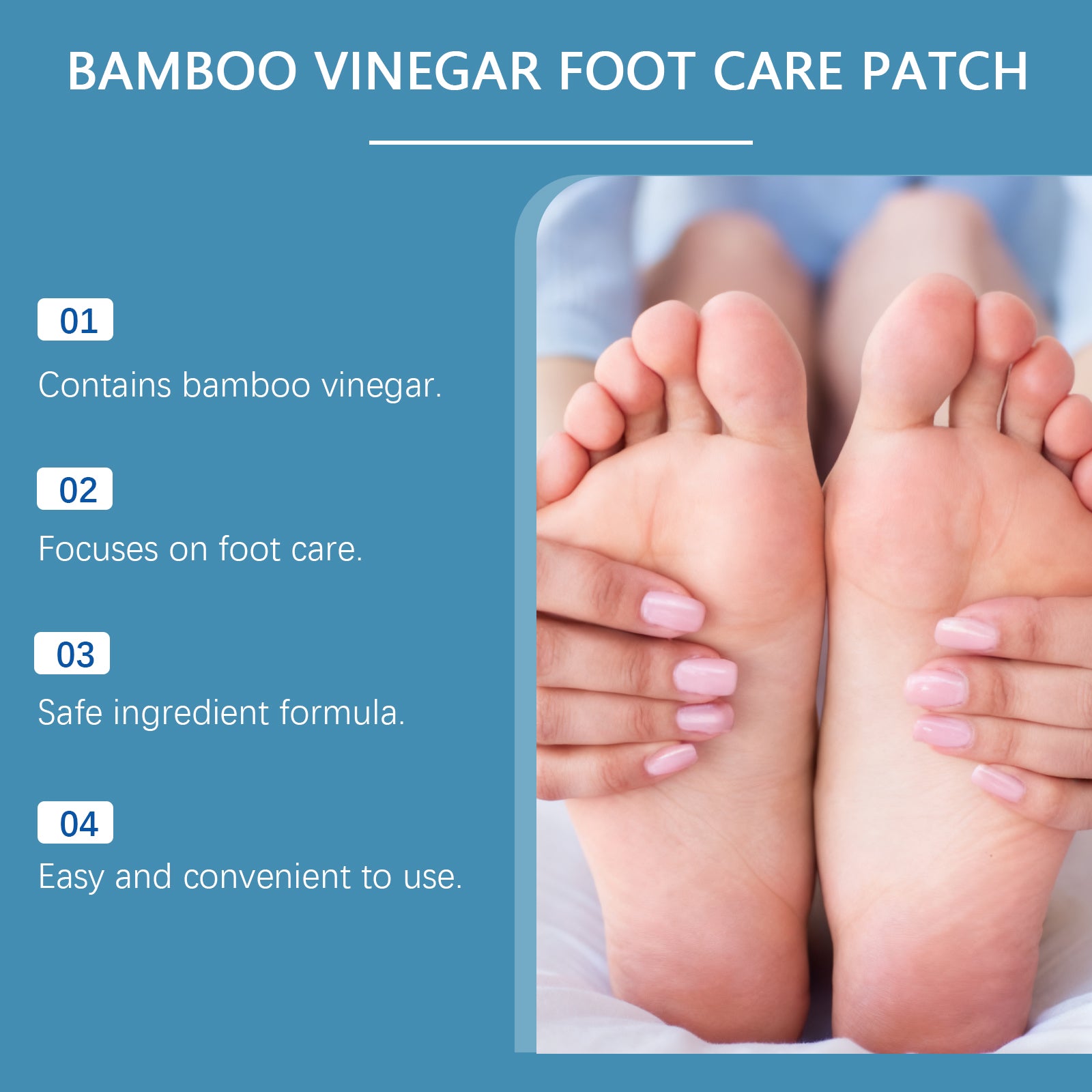 Laniska Bamboo Vinegar Foot Patches (10 Pcs)