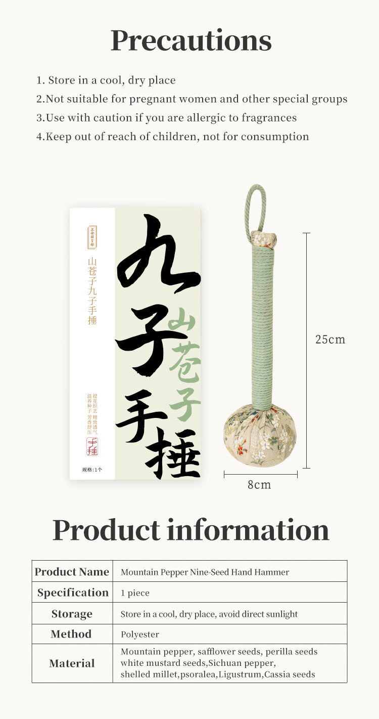 Litsea Plus Nine-Plant-Seeds Hand Hammer