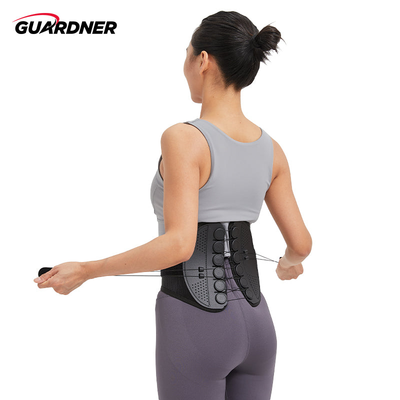 Pulley-Adjust Lumbar Support Belt