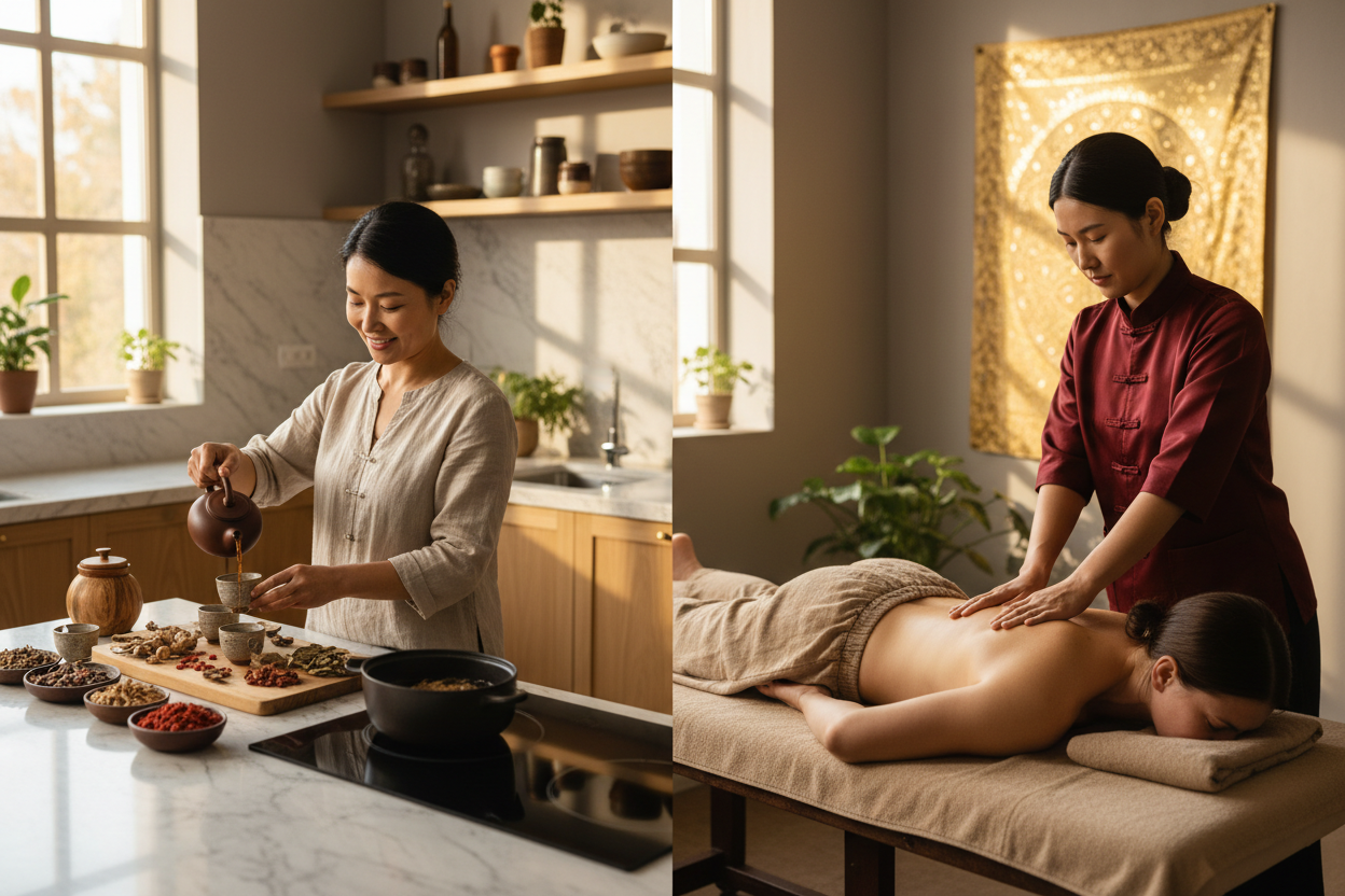 多元文化养生场景