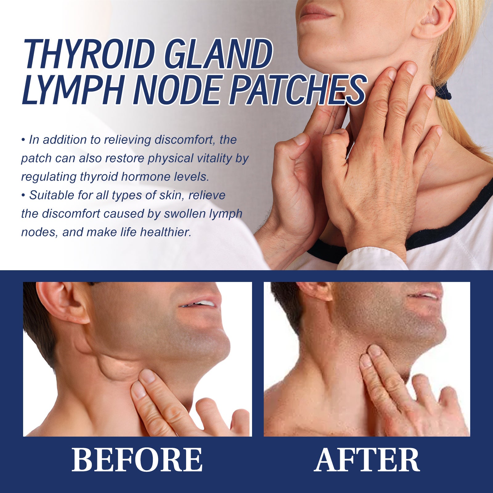 South Moon Thyroid Lymph Node Relief Patches (20 Pcs)