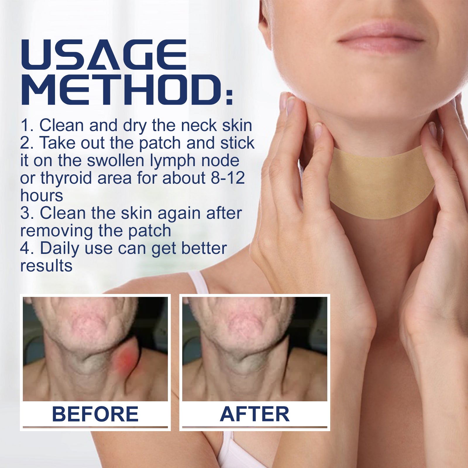 South Moon Thyroid Lymph Node Relief Patches (20 Pcs)