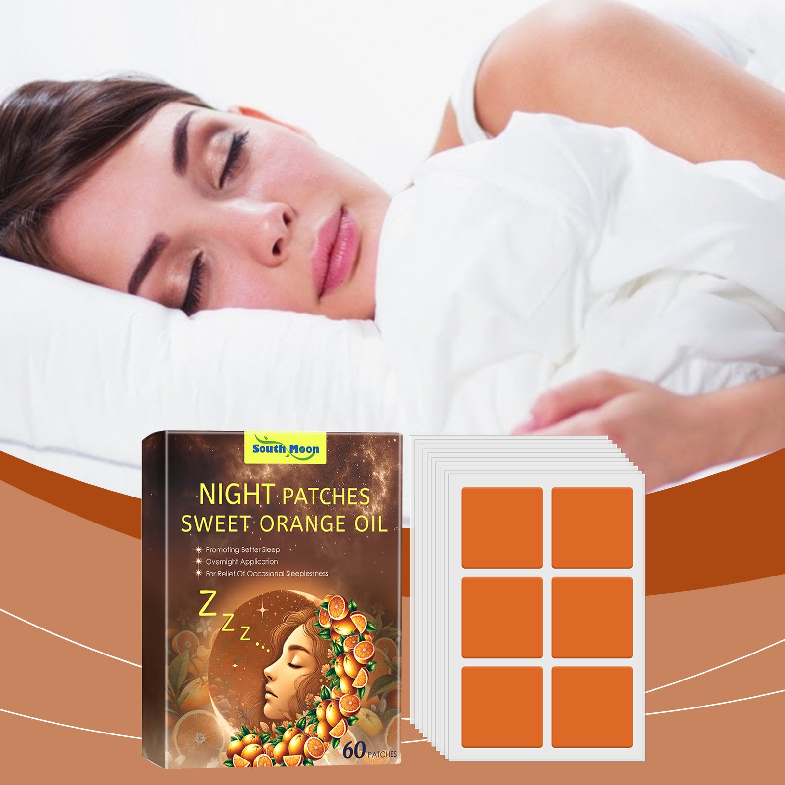 Natural Sweet Orange Sleep Patches - Deep Rest & Relaxation
