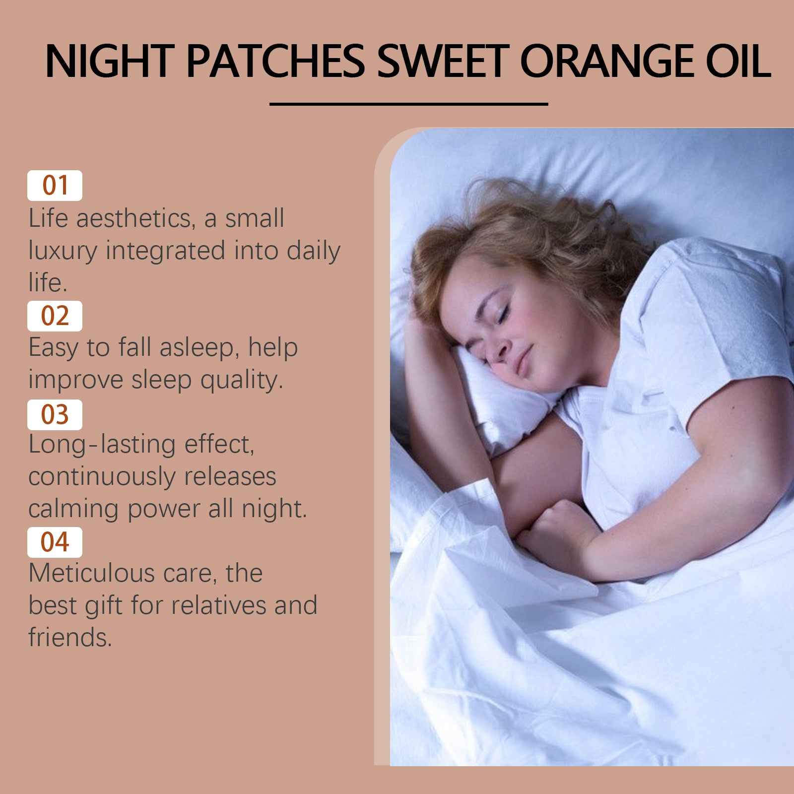 Natural Sweet Orange Sleep Patches - Deep Rest & Relaxation
