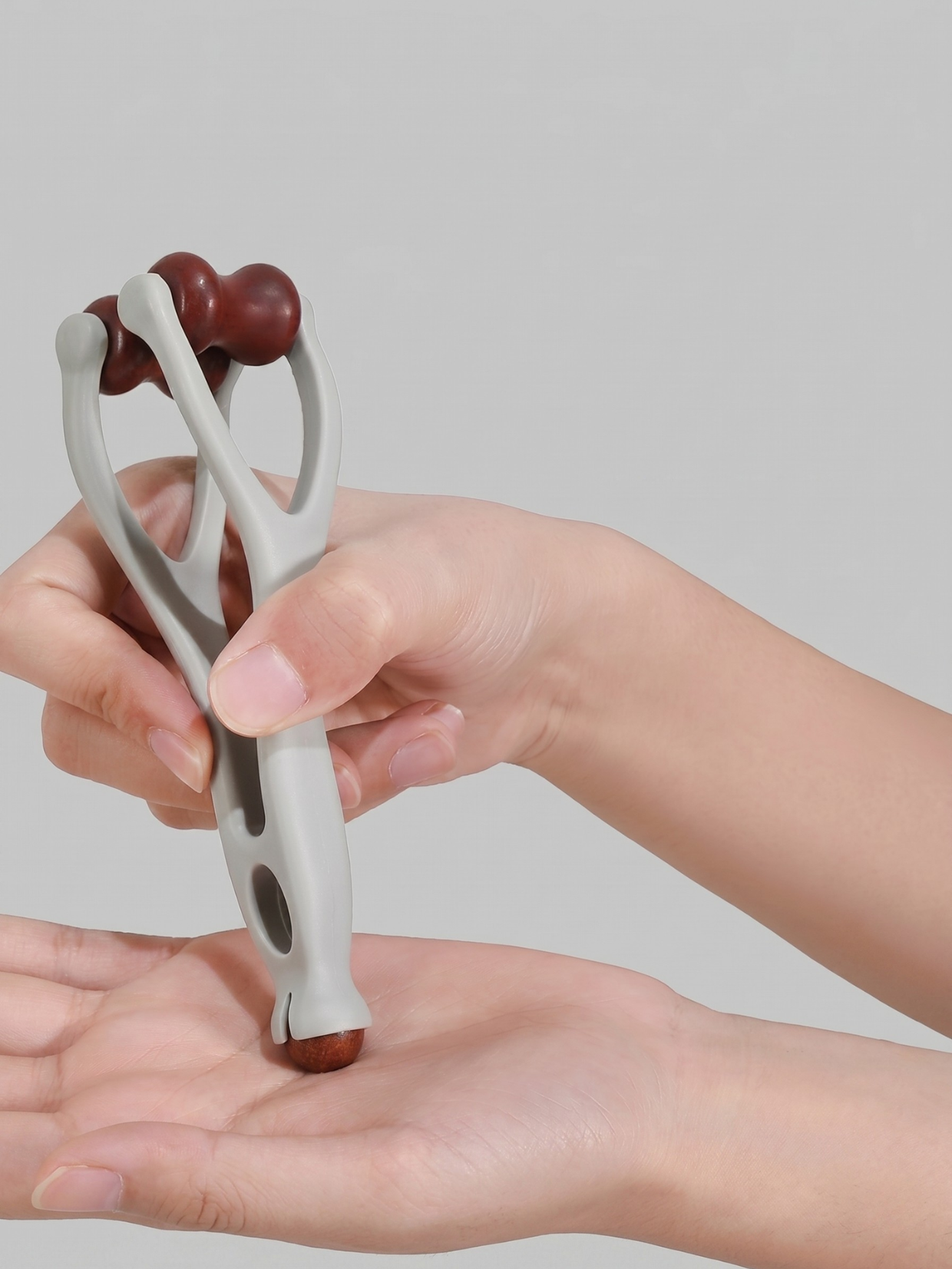 Sibin Bian Stone Finger Massager — Y-Shaped Dual Acupressure Tool for Hands