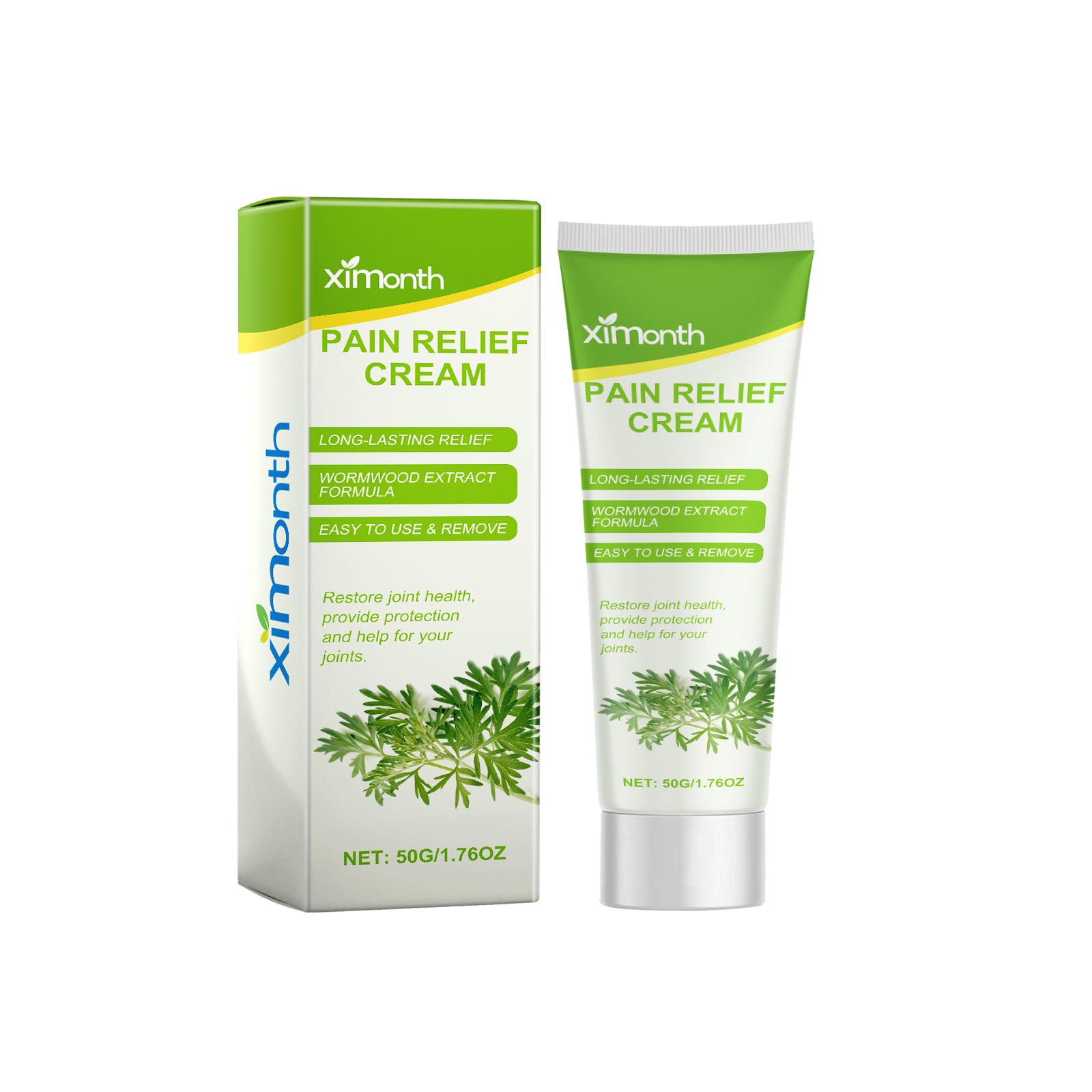 Ximonth Wormwood Pain Relief Cream for Joint & Muscle Discomfort (50g)