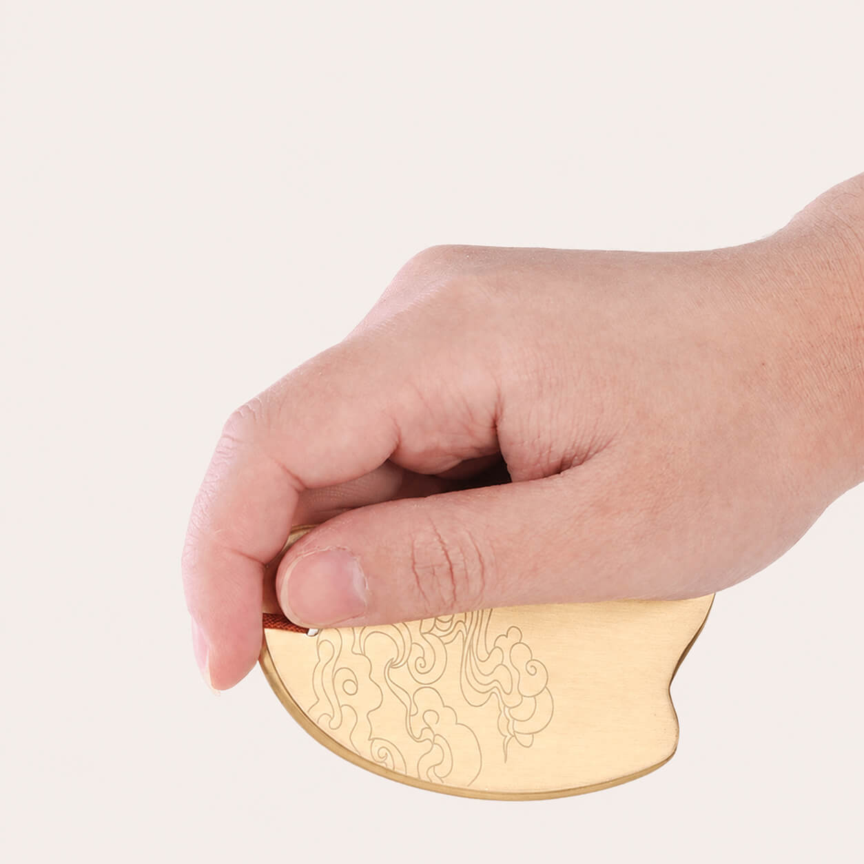Auspicious Cloud Brass Gua Sha Board
