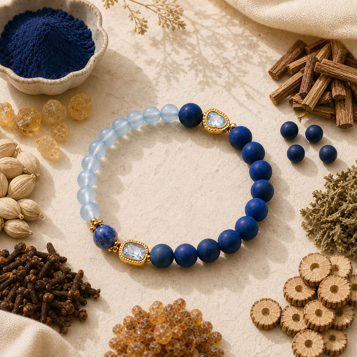 Z'AN WUXING Five Elements handmade incense bead bracelets inspired by traditional Chinese fragrance culture and the Five Elements of Wood, Fire, Earth, Metal and Water.